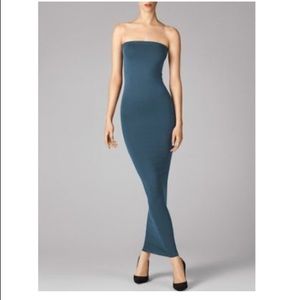 NWT WOLFORD FATAL TUBE DRESS in IRON BLUE